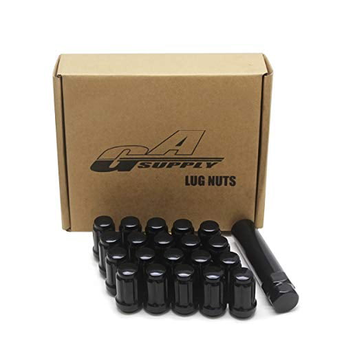 Red Aluminum M12x1.25 35MM Short Close End Acorn Tuner 20x Conical Lug Nuts